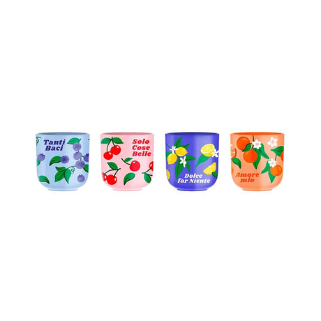 bialetti bialetti set 4 bicchierini frutta conical cups multicolor ean 8006363093965