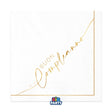 big party big party tovaglioli carta buon compleanno gold 33 x 33 cm bianco oro ean 8020834766134