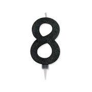 Gran Vela Número 8 Max Cera Sweety Negro Brillo