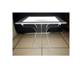 bigiemme bigiemme alzata plexiglass trasparente per top led 48x48 cm h 40 cm