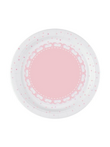 bigiemme bigiemme piatto carta d 18 cm 1 baby cuori rosa cf 8 pz ean 8054317181930