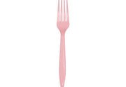 Bigiemme Tenedor Plástico H 18 Cm Rosa 24 Uds