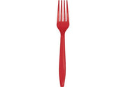 Bigiemme Tenedor Plástico H 18 Cm Rojo 24 Uds