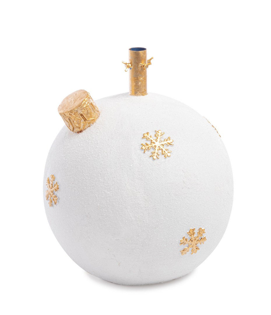 bizzotto bizzotto base albero di natale zadok sfera h 47 cm d 41 cm bianco ean 8051836738744