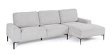 bizzotto bizzotto divano 3 posti washington con penisola grigio chiaro ean 8051836606296