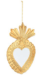 bizzotto bizzotto pendaglio di natale malory cuore con specchio 24 x 34 cm oro ean 8051836715424