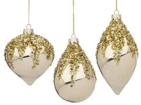 bizzotto bizzotto pendaglio di natale triumph ass vetro oro 1 pz ean 8051836656727