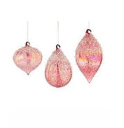 Bizzotto Pendaglio di Natale Wink Ass. Vetro Rosso 1 Pz