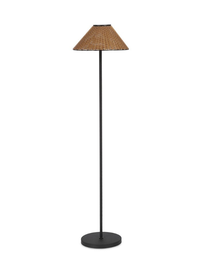 bizzotto bizzotto piantana solare kalyan h 160 cm d 40 cm ip44 effetto rattan ean 8051836566927
