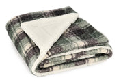 Bizzotto Plaid de Navidad Laurence Cuadros 130 x 160 cm Verde