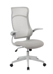 Bizzotto Poltrona Ufficio C-Br Zolder Grigio con Supporto Lombare