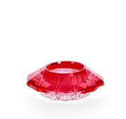 Bizzotto Portavelas Tealight 1P Eldrid H 3,3 Cm D 9 Cm Cristal Rojo