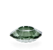 Bizzotto Portavelas Tealight 1P Eldrid H 3,3 Cm D 9 Cm Cristal Verde