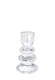 Bizzotto Portavelas 1P Eldrid H 10,8 Cm D 6 Cm Cristal Transparente