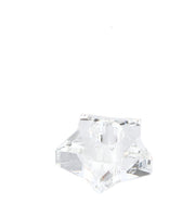 Bizzotto Portavelas Navideño Eldrid Stella H 4 Cm D 7,5 Cm Cristal Transparente