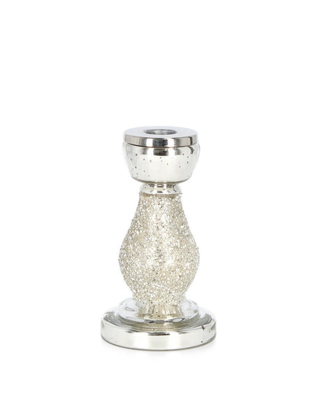 bizzotto bizzotto portacandela di natale twinkle stand h 15 cm d 85 cm vetro argento ean 8051836698833