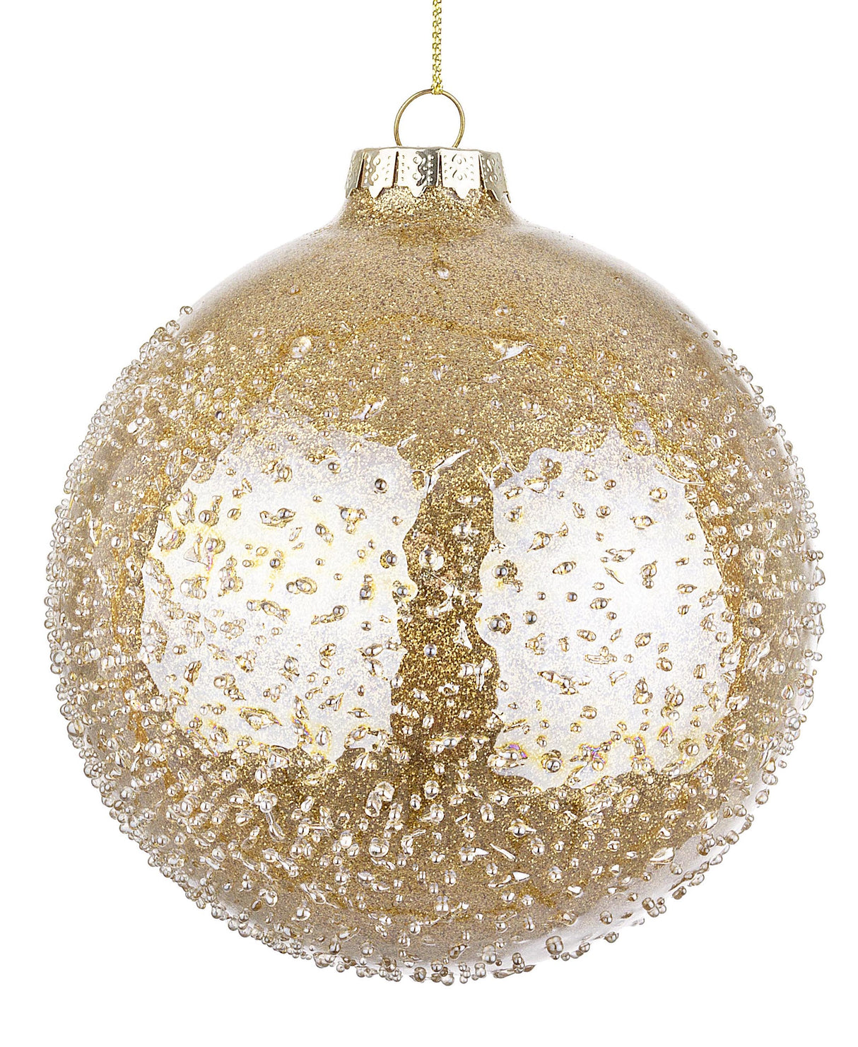 bizzotto bizzotto sfera di natale saturno d 100 mm vetro oro ean 8051836151598