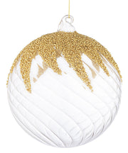 Bizzotto Sfera di Natale Vortex D 150 Mm Vetro Trasparente Oro