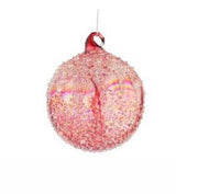 Bizzotto Esfera de Navidad Wink D 80 mm Cristal Rojo