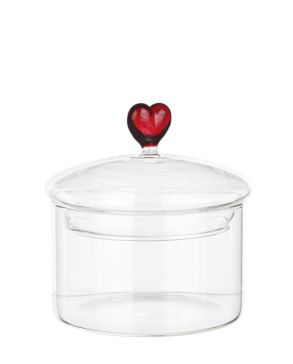 bizzotto bizzotto vaso biscotti di natale astrea con cuore h 11 cm d 10 cm vetro trasparente ean 8051836601413