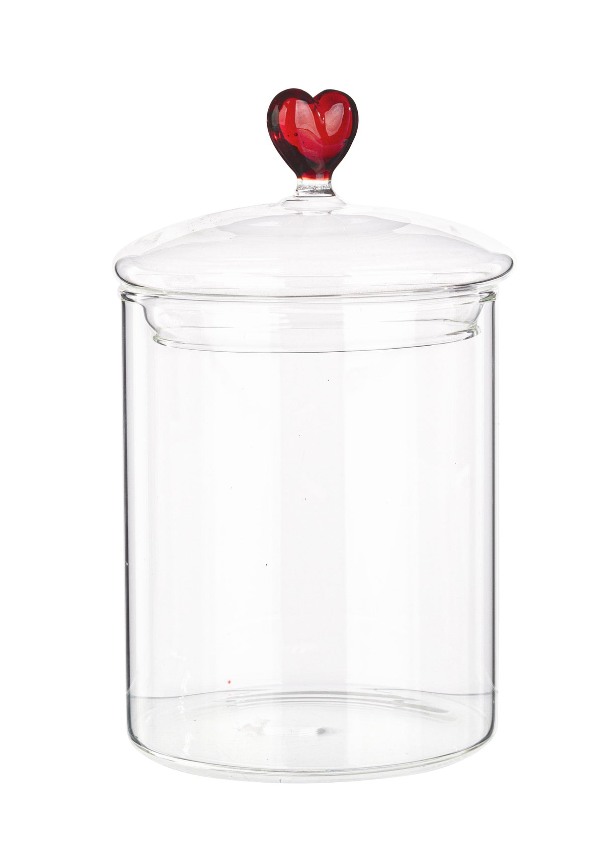 bizzotto bizzotto vaso biscotti di natale astrea con cuore h 16 cm d 10 cm vetro trasparente ean 8051836601420