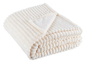 Bizzotto Plaid Rachele Navidad 150 x 200 Cm Marfil