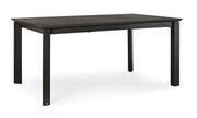 Bizzotto Konnor Mesa Extensible Antracita Aluminio 160–240 cm