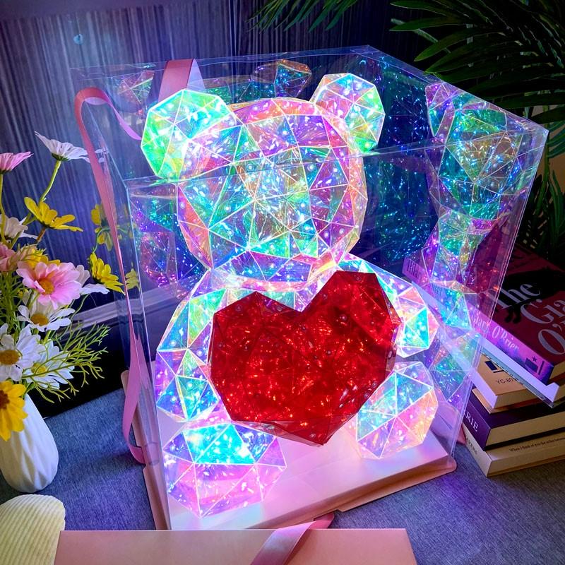 bonturi casa home decoration bonturi casa home decoration teddy bear gift box 20 x 19 x 25 cm 150 leds usb battery ean 8054751645036
