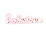 Cupido&Co. Inscripción Bautizo 550 x 30 x 147 mm Madera Rosa