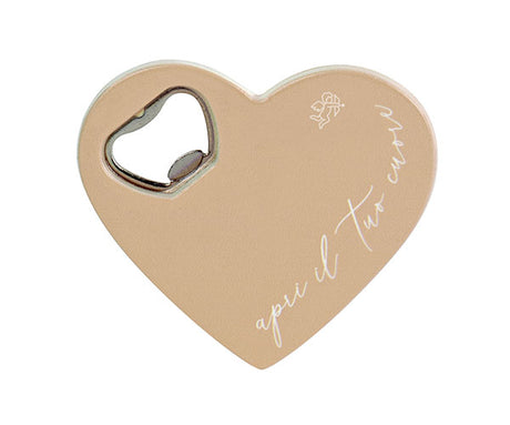 cupidoco cupidoco apribottiglie a cuore beige bomboniera elegante e utile 8 x 85 cm ean 8058196010466