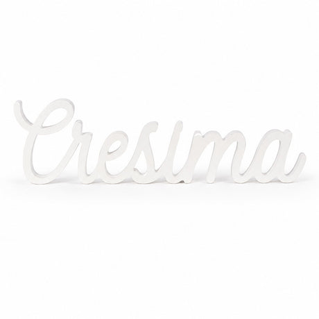 cupidoco cupidoco scritta cresima in legno bianco decorazione per confettate e allestimenti 425 x h 12 cm ean 8007402289578