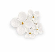 Cupido&Co. Magnete Fiori D 50 Mm Bianco Glitterato 12 Pz