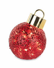 Cupido&Co. Sfera di Natale Inclinata D 190 Mm con Led Rossa