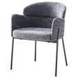 di mo commerciale di mo commerciale poltrona iris in tessuto grigio con gambe in metallo sedia da arredo design moderno ean 8010402524037