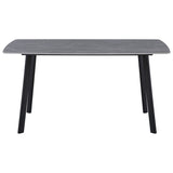 di mo commerciale di mo commerciale tavolo rettangolare quincy 150 x 85 cm h 75 cm piano in ceramica grigio opaco con gambe in metallo ean 8010402511136