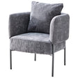 di mo di mo poltroncina dolly in poliestere grigio con gambe in metallo sedia design moderna ean 8010402524068