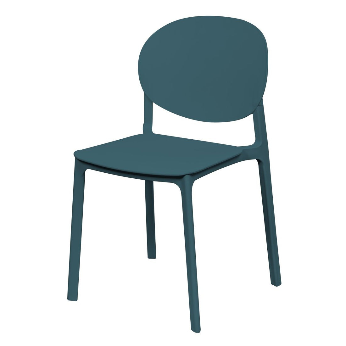 di mo di mo sedia eloise in pp blu petrolio 475 x 57 x 79 cm sedia moderna in polipropilene ean 8010402494934