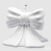 EDG Enzo De Gasperi Base per Albero Natale Pino Fiocco H 57 Cm L 50 Cm L 50 Cm Bianco