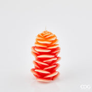 EDG Enzo De Gasperi Vela Jengibre H 16 Cm D 10 Cm Rojo Naranja