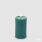 EDG Enzo De Gasperi Vela Led Lounge Moco H 13 Cm D 7,5 Cm Verde