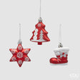 edg enzo de gasperi edg enzo de gasperi addobbo di natale pino stella calza ass h 7 cm white red 1 pz ean 8059824522443