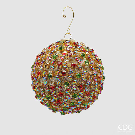 edg enzo de gasperi edg enzo de gasperi addobbo palla godiva di natale d 10 cm multicolor ean 8059824543646