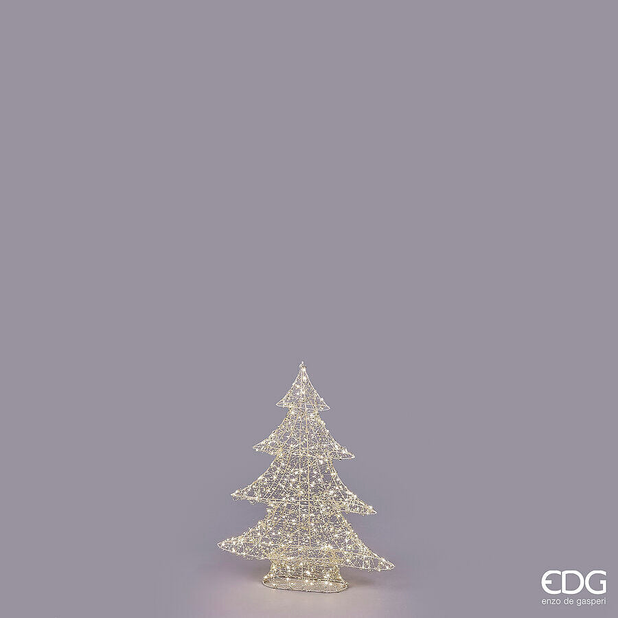 edg enzo de gasperi edg enzo de gasperi albero di natale led pearls 400 microled h 59 cm l 48 cm l 12 cm ip44 light gold ean 8059824546685