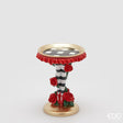 edg enzo de gasperi edg enzo de gasperi alzata decorativa natalizia calze a righe h 20 cm l 16 cm l 16 cm poliresina bianco nero ean 8059824531551