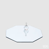 edg enzo de gasperi edg enzo de gasperi base specchio ottagonale d 30 cm vetro silver ean 8059824180926