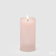 EDG Enzo De Gasperi Vela LED Starry con Soporte H 15 cm D 7,5 cm IP20 Rosa Claro