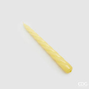 Vela Stelo Twist EDG Enzo De Gasperi H 23 Cm Ø 22 Mm Paq 10 Uds Amarillo