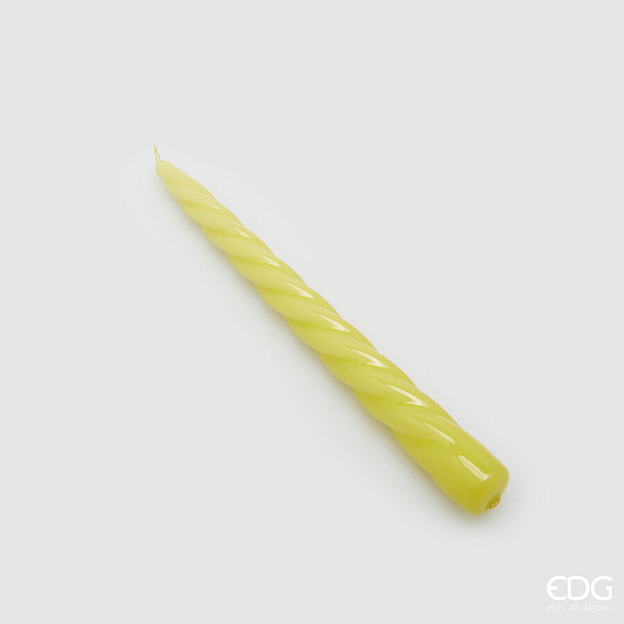 edg enzo de gasperi edg enzo de gasperi candela stelo twist h 23 cm d 22 mm cf 10 pz verde chiaro ean 8059824153470