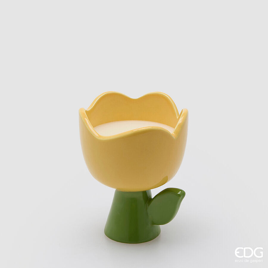 edg enzo de gasperi edg enzo de gasperi candela tulip con profumo h 11 cm d 10 cm amber ean 8059824621757
