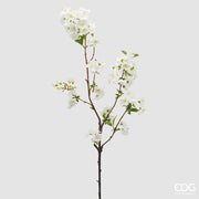 EDG Enzo De Gasperi Cerezo Rama con Hojas H 90 Cm Planta Artificial Color Blanco